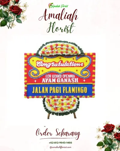 Bunga Papan Congratulation di Samarinda
